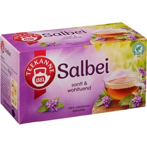 Teekanne Salbei natürlicher Salbeitee 20 Doppelkammerbeutel 30g