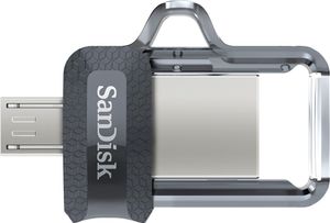 SanDisk Ultra Dual USB Drive 3.0 32GB, Farbe: Silber