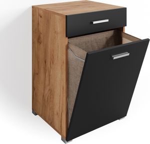 Vicco Badschrank Matteo, 50 x 78.5 cm, Anthrazit/Goldkraft Eiche