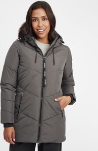 OXMO OXJunchen Damen Winterjacke Damenjacke Jacke mit Kapuze Eingrifftaschen Reißverschluss Regular fit