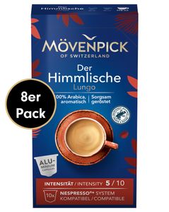 Kaffeekapseln DER HIMMLISCHE LUNGO in Alukapseln von Mövenpick, 8x10 Stück