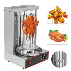 Dönergrill Gyrosgrill mit Temperatureinstellung Vertikal Hähnchengrill Kebab Maschine 3KW 50-300 ℃ Einstellbar Drehgrill Multigrill für Zuhause Gyrosmaschin Dönermaschine