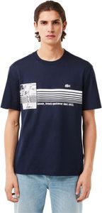 Lacoste Th9426 Kurzarm-t-shirt Blau 3 Mann Blau 3