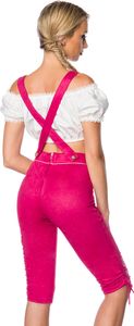 Dirndline Damen Trachtenhose mit Stickereien Oktoberfest Fasching Trachten Hose, Größe:M, Farbe:Pink Dirndline Damen Trachtenhose mit Stickereien Oktoberfest Fasching Trachten Hose, Größe:M, Farbe:Pink