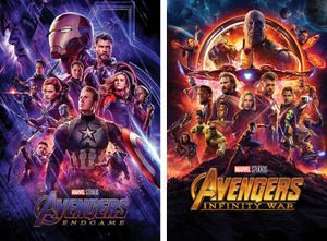 Avengers Poster 2erSet Infinity War & Endgame 91,5 x 61 cm