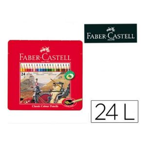 Faber-Castell Buntstift hexagonal 24er-Metalletui