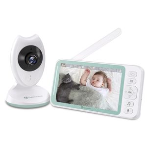 HeimVision Babyphone mit Kamera, 4,3'' LCD Babyphone Video Baby Monitor mit Nachtsicht, Baby Überwachung mit Gegensprechfunktion, Temperaturüberwachung, Schlaflieder