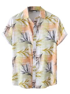 Herren Hemden T-Shirts Sommer Shirt Regular Fit Freizeithemd Tops Lässig Oberteile C276,Größe XL