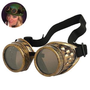 Steampunk Brille Kostüm Zubehör Cyber viktorianische Schweißbrille , altes Messing