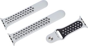 Apple ML893ZM/A Intelligentes tragbares Accessoire Band Schwarz, Platin Fluor-Elastomer