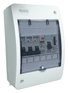 Leitungsschutzschalter - Komplett mit Zähler - Fi Schutzschalter 40A - 16A Sicherungsautomat und 10A "C" - Sicherungskasten mit Stromzähler