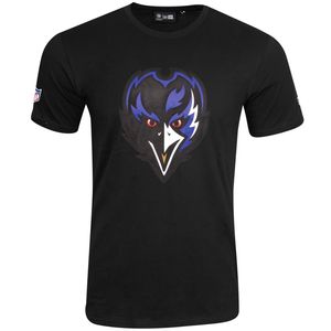 New Era Herren T-Shirt NFL QT Outline Graphic Baltimore Ravens schwarz L