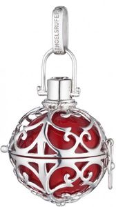 Engelsrufer 925er-Sterlingsilber rhodiniert I Klangkugel rot I L 24mm Engelsrufer 925er-Sterlingsilber rhodiniert I Klangkugel rot I L 24mm