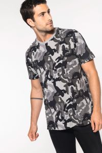 Kariban Herren Camouflage T-Shirt Army Tarn Shirt Camo Army, Größe:M, Farbe:Olive Camouflage