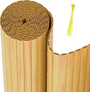 Yakimz PVC zástěna na soukromí PVC plot bambusový větrolam pro zahradu balkon a terasu 90x300cm