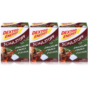 Dextro Energy Schulstoff Traubenzucker Cola Geschmack 50g (3er Pack)