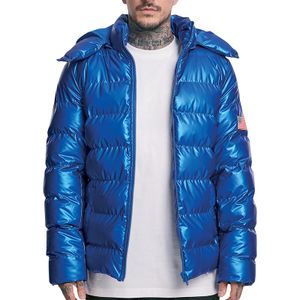 Bunda Mr. Tee NASA Insignia Metallic Puffer Jacket blue - L