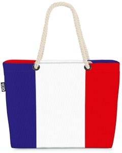 VOID XXL Strandtasche Frankreich Franzosen Shopper Tasche 58x38x16cm 23L Beach Bag France Frenchmen