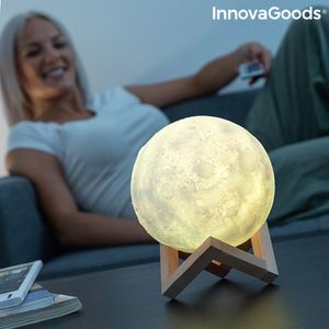Wiederaufladbare LED Lampe Mond Moondy InnovaGoods  InnovaGoods
