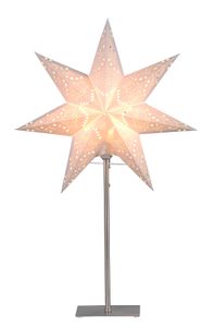 Best Season Standleuchte "Sensy Mini Star 55" Material: Metall / Papier, Farbe creme, ca.55x34, 234-22