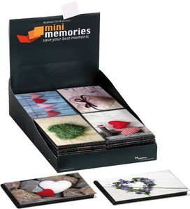 Walther Einsteckalbum Minialbum Hearts 40 Fotos 13x18 cm