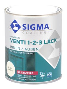 Sigma Venti-Lack innen aussen weiss 0,75L glz. 3in1 Fensterlack Ventilationslack