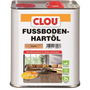Clou Fußboden-Hartöl Oberflächenschutz High-Solid Parkett-Öl farblos rustikal 3L