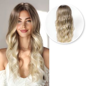 SassyGoods Luxus Perücke Blonde Lace Wig - Damenperücken Langhaar - Haarteil - Blonde Perücke - 65 cm