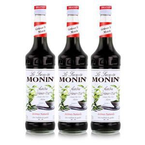 Monin Sirup Matcha grüner Tee 700ml - Cocktails, Kaffeesirup (3er Pack)