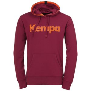 Kempa Graphic Hoody deep rot M