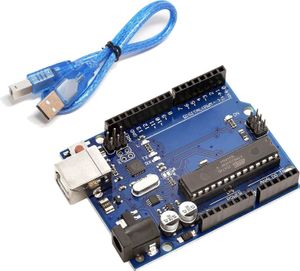 AZ-Delivery Mikrocontroller AZ-ATmega328DIP-Board Mikrocontroller Board ATmega16U2 8-bit Entwicklerboard mit USB-Kabel, 1x Set