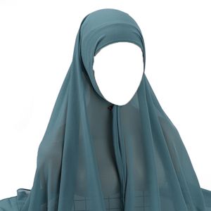 Kopftuch für Damen Lang Muslim Hijab Türkisch Khimar Schal Kopfbedeckung Damen Tuch Schal Grün