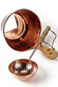 'CopperGarden®' Saunaeimer ❀ Schwalleimer ❀ Kupfer mit Kelle