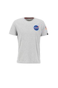 ALPHA INDUSTRIES SPACE SHUTTLE T Herren T-Shirt NASA , Größe:S, Farbe:Grey Heather