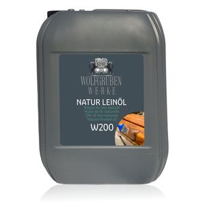 Natur Leinöl Holzöl Holzschutz Holzpflege Pflegeöl Holz ölen Eiche Buche W200 - 10L