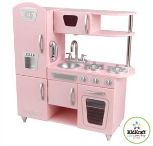 KidKraft Kinder Holz Spielküche retro Pink Vintage; 53179