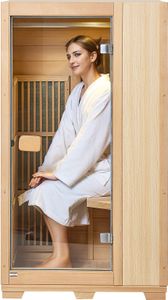 Dřevěná sauna VEVOR na dálkové infračervené záření, s dveřmi z tvrzeného skla, LED světlem na čtení a reproduktorem Bluetooth, 1140 W pro vnitřní použití Vnitřní saunová lázeň pro jednotlivce v domácnosti, Dřevěná sauna VEVOR na dálkové infračervené záření, s dveřmi z tvrzeného skla, LED světlem na čtení a reproduktorem Bluetooth, 1140 W pro vnitřní použití Vnitřní saunová lázeň pro jednotlivce v domácnosti,