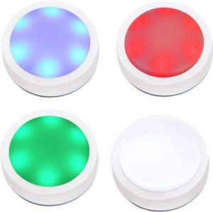 Retekess TM101 Wireless Response Buzzer System,Assorted Coloured Buzzers, Game Show Buzzers, in School Quick Response Knowledge Contest (Button Accessories)