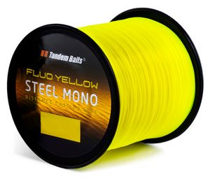 Steel Mono Fluo Angelschnur für Angelrute Nylonschnur Große Fische  1200 m / 0,35 mm Gelb