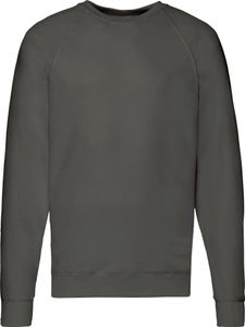 Fruit of the Loom - Pánská/dámská mikina s raglánovými rukávy RW9734 (XXL) (světle šedá)