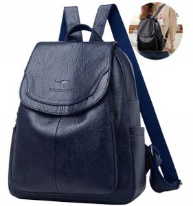 Damen-Retro-Vintage-Rucksack - Verstellbare Riemen - Stilvoller Begleiter - Viel Stauraum - Robust und Langlebig - Umweltfreundliches Leder