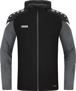 JAKO Kapuzenjacke Performance L Schwarz/Anthra Light