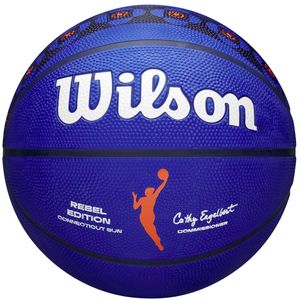 Wilson WNBA Rebel Edition Connecticut Sun Out Ball WZ4021203XB, Basketballbälle, Unisex, Blau, Größe: 6