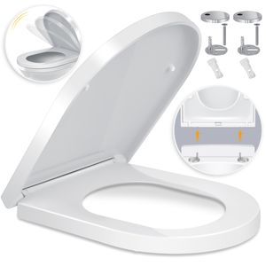 WC Sitz Toilettendeckel aus Duroplast mit Absenkautomatik Klobrille Top Angebot 