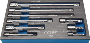 CCLIFE Kipp Verlängerung Steckschlüssel Werkzeug 1/4 1/2 3/8 Zoll Ratschen Knarren Nuss