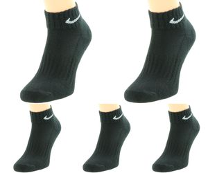 5 Paar Nike SX7677 Everyday Lightweight Ankle Sportsocken Herren Damen - Farbe: Schwarz - Größe: 38-42