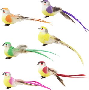Simulation Feder Bird Schöne exquisite Weihnachtsbaumschmuck Künstlicher Schaum Vogel für Garten-A