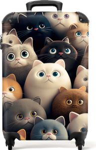 NoBoringSuitcases.com® Koffer Handgepäck Trolley Rollkoffer Kleine Reisekoffer mit 4 Rollen - Katzen - Tiere - Katze - Design - Mädchen - Jungen - Cabin Size < 55x40x23 cm & 55x40x20 cm - Fotokoffer - Kabinenkoffer - BoardgepäckHandgepäck Koffer 55x35x20 cm, 36L, NoBoringSuitcases.com® Koffer Handgepäck Trolley Rollkoffer Kleine Reisekoffer mit 4 Rollen - Katzen - Tiere - Katze - Design - Mädchen - Jungen - Cabin Size < 55x40x23 cm & 55x40x20 cm - Fotokoffer - Kabinenkoffer - BoardgepäckHandgepäck Koffer 55x35x20 cm, 36L,