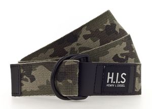 H.I.S Gürtel 35mm Camo Ribbon Belt W95 Oliv-Camouflage khaki