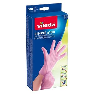Vileda Rękawice Simple 100Szt S/M 170900 ...